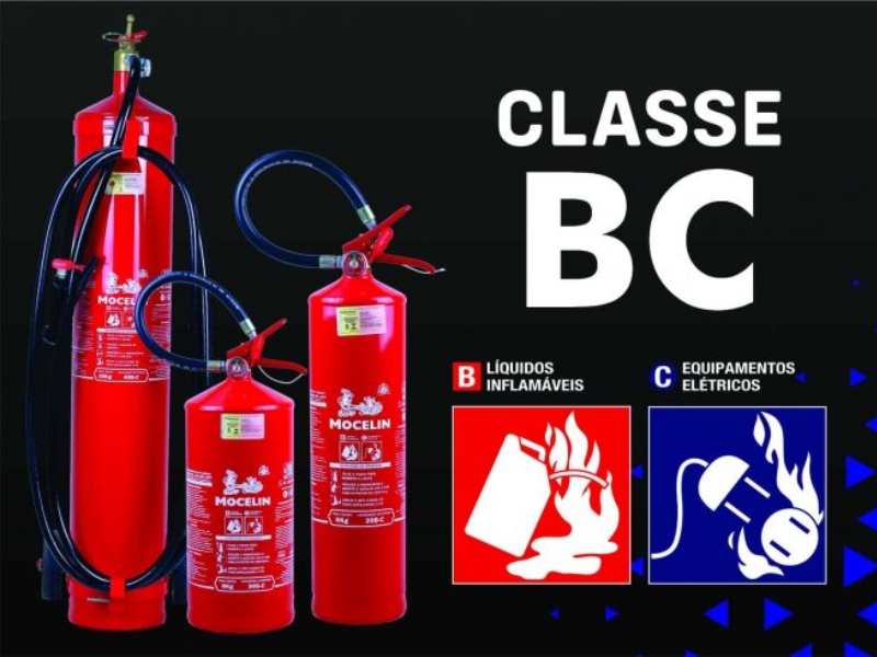 tipos de extintores classe BC