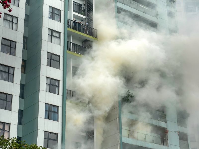 incêndio prédio e legislação