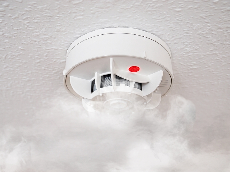 detector de fumaça e ambientes