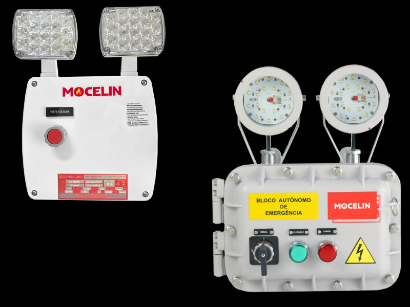 luz de emergência residencial​ e tipos