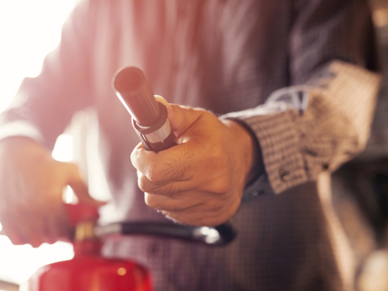 extintor residencial e instalação