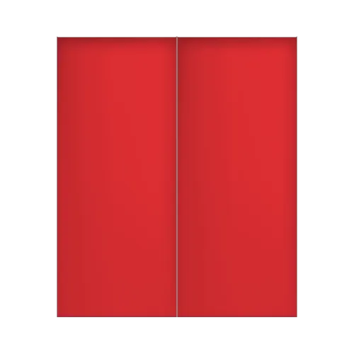 PORTA CORTA FOGO P90 DUPLA VERMELHA - PINTURA ELETROSTATICA