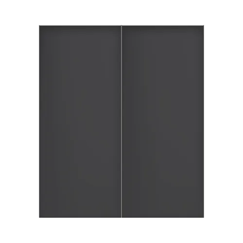 PORTA CORTA FOGO P90 DUPLA PRETA - PINTURA ELETROSTATICA