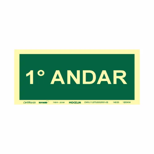PLACA 1 ANDAR - S17 1