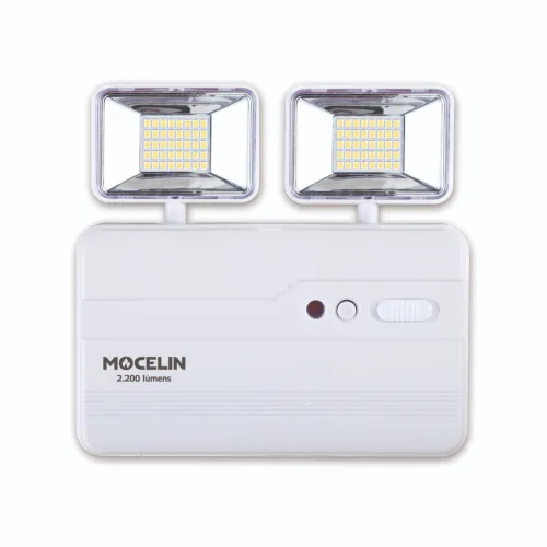 LUMINARIA BLOCO FAROLETE LED 2200 LUMENS COMPACT RETRATIL - MOCELIN