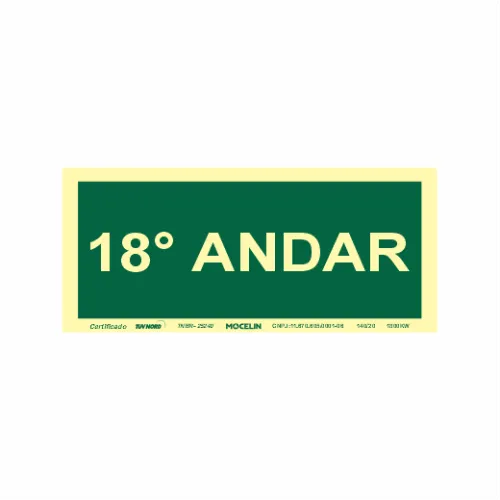 PLACA 18 ANDAR - S17 18