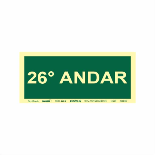 PLACA 26 ANDAR - S17 26