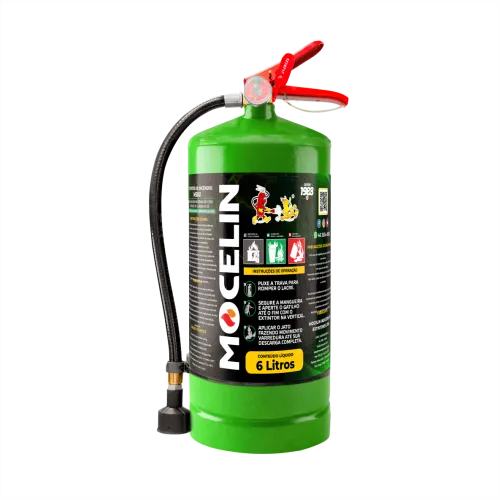 EXTINTOR M500 MOCELIN - PARA USO EM BATERIAS - 6 LITROS