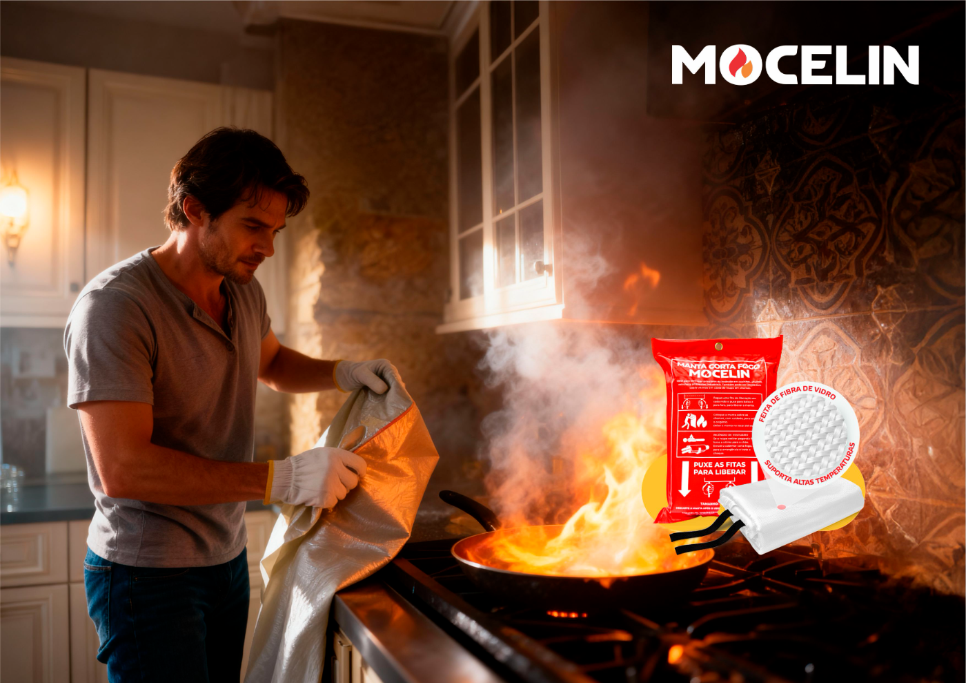 Como a Manta Corta-Fogo Mocelin Pode Evitar Grandes Prejuízos em Pequenos Incêndios