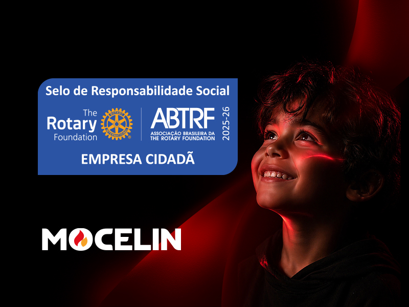 A Mocelin renova com orgulho o Selo de Responsabilidade Social Empresa Cidadã Rotary Foundation / ABTRF 2025-26.