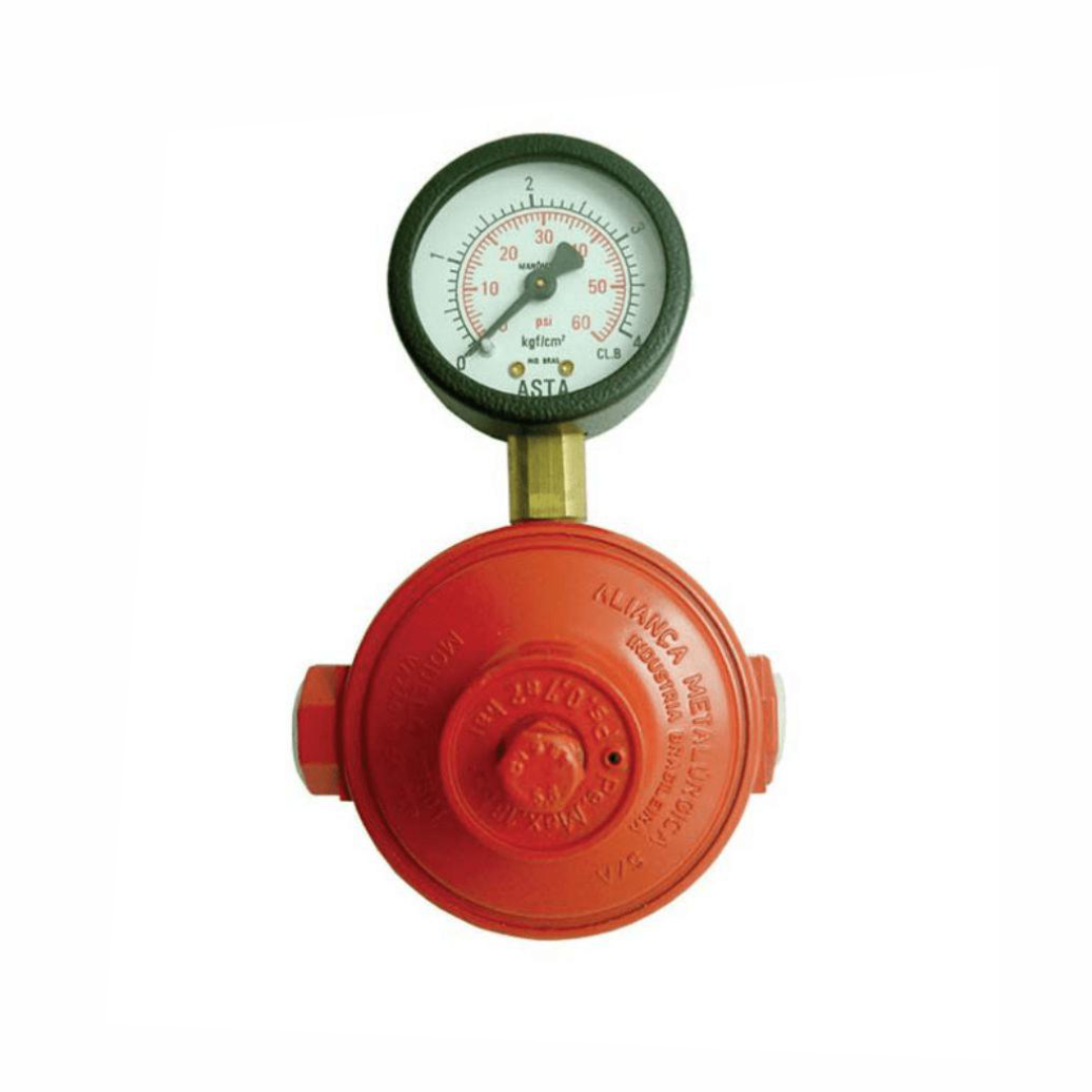 REGULADOR DE GAS 9KG/H - PRIMEIRO ESTAGIO - C/MANOMETRO