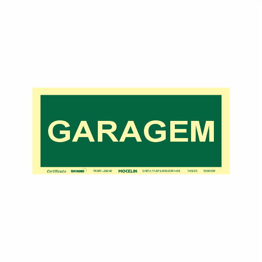 PLACA GARRAGEM - S17 G