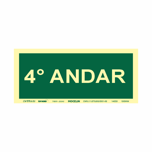 PLACA 4 ANDAR - S17 4