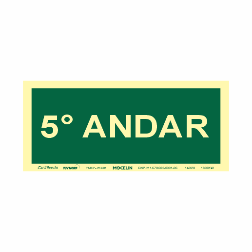 PLACA 5 ANDAR - S17 5