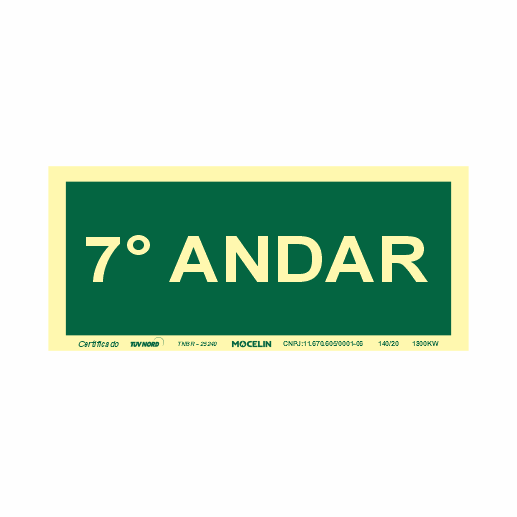 PLACA 7 ANDAR - S17 7