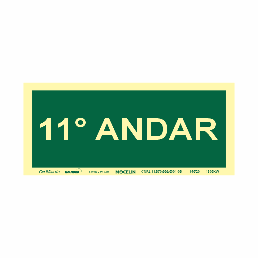 PLACA 11 ANDAR - S17 11