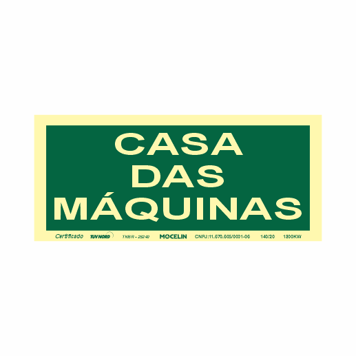 PLACA CASA DAS MAQUINAS