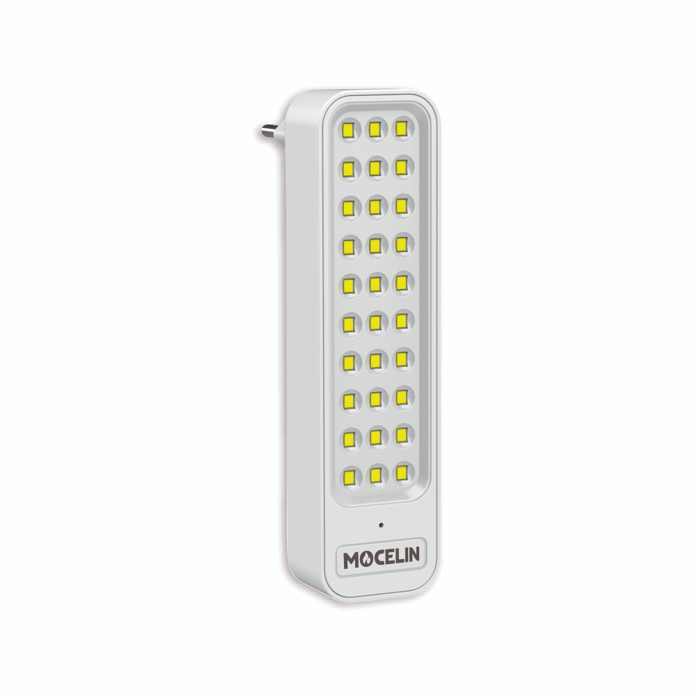 LUMINARIA DE EMERGENCIA 30 LEDS PLUG - MOCELIN