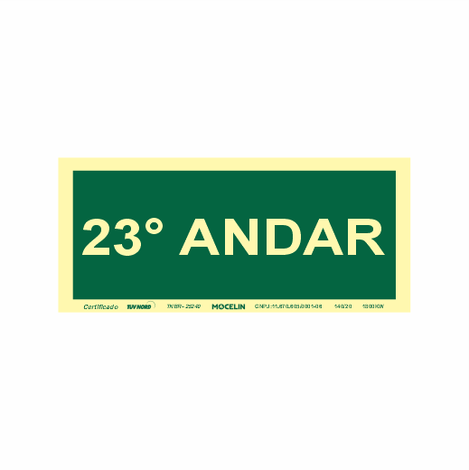 PLACA 23 ANDAR - S17 23