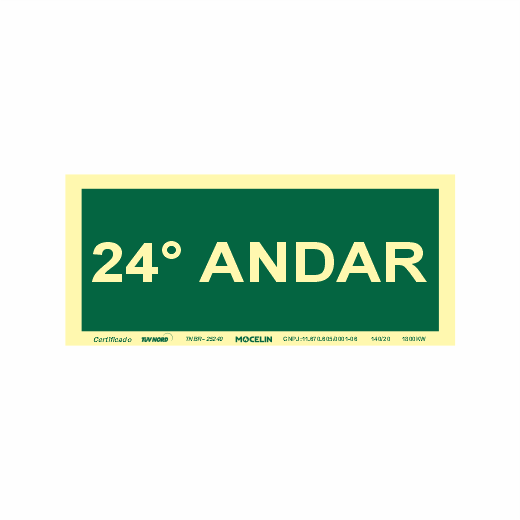 PLACA 24 ANDAR - S17 24