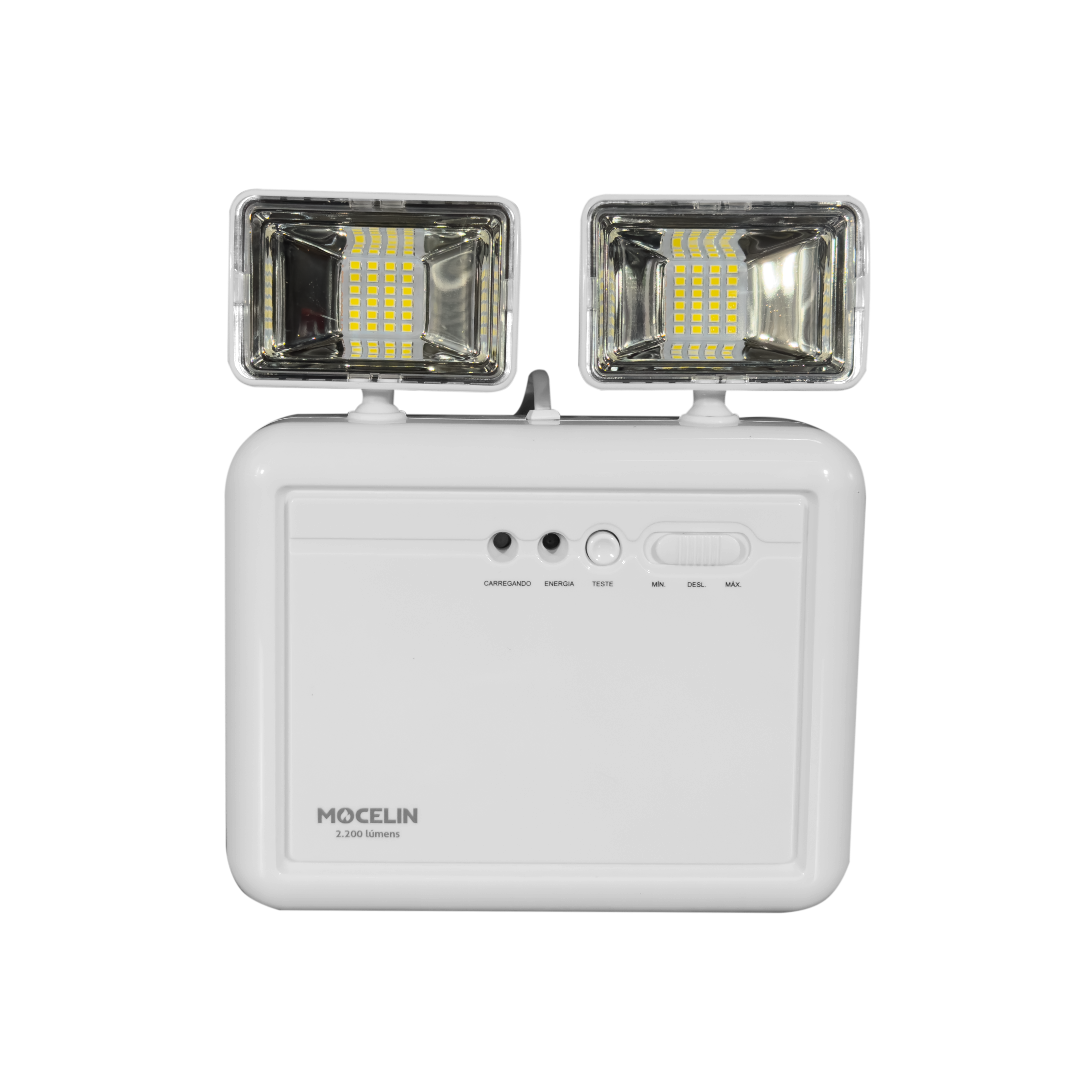 LUMINARIA BLOCO FAROLETE LED 2200 LUMENS MOCELIN
