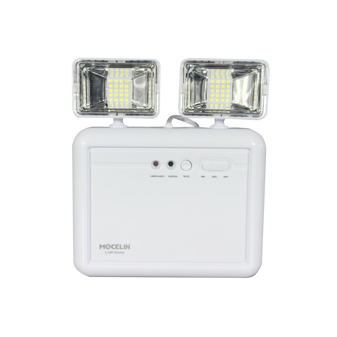 LUMINARIA BLOCO FAROLETE LED 1200 LUMENS MOCELIN