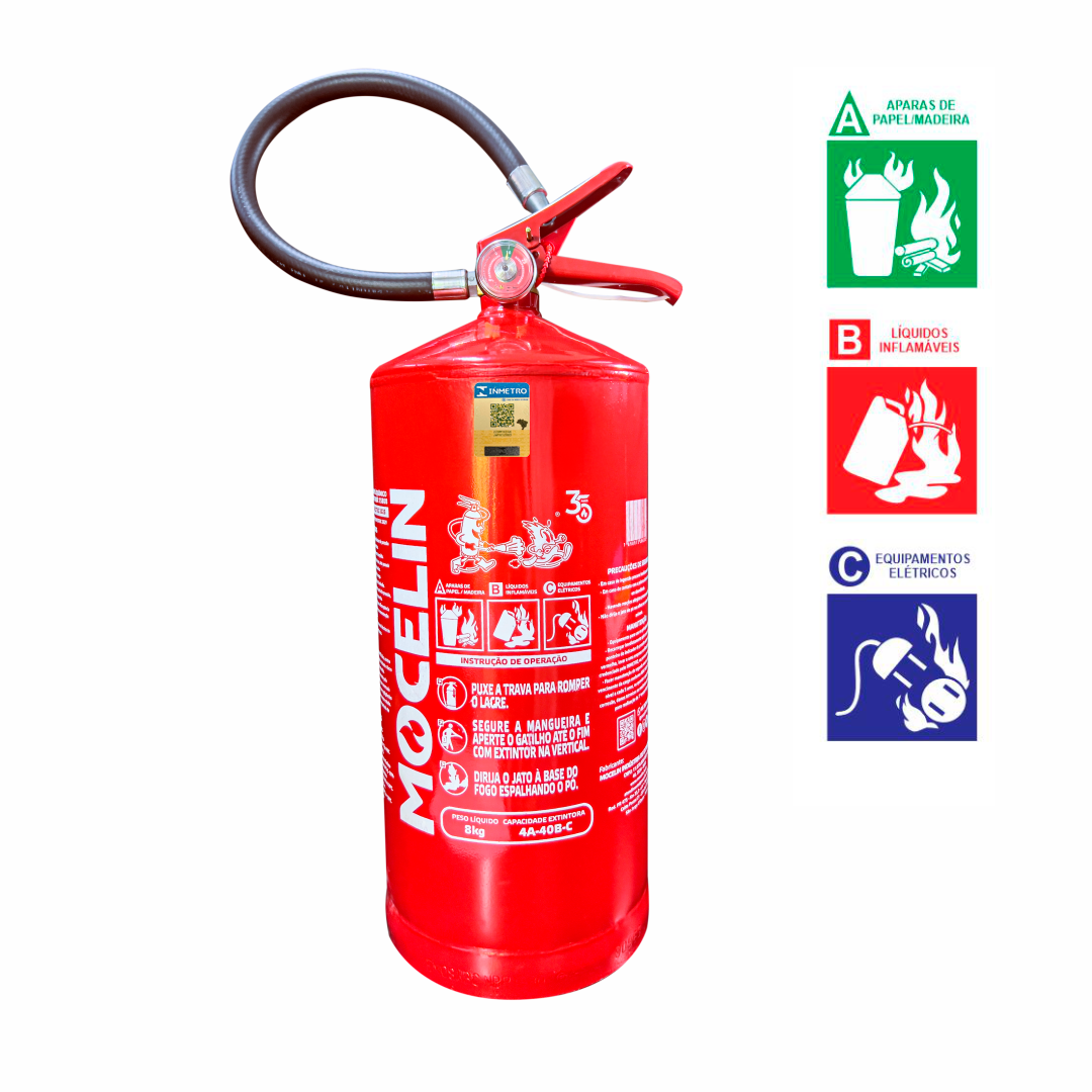 EXTINTOR INDUSTRIAL PQS 8KG ABC