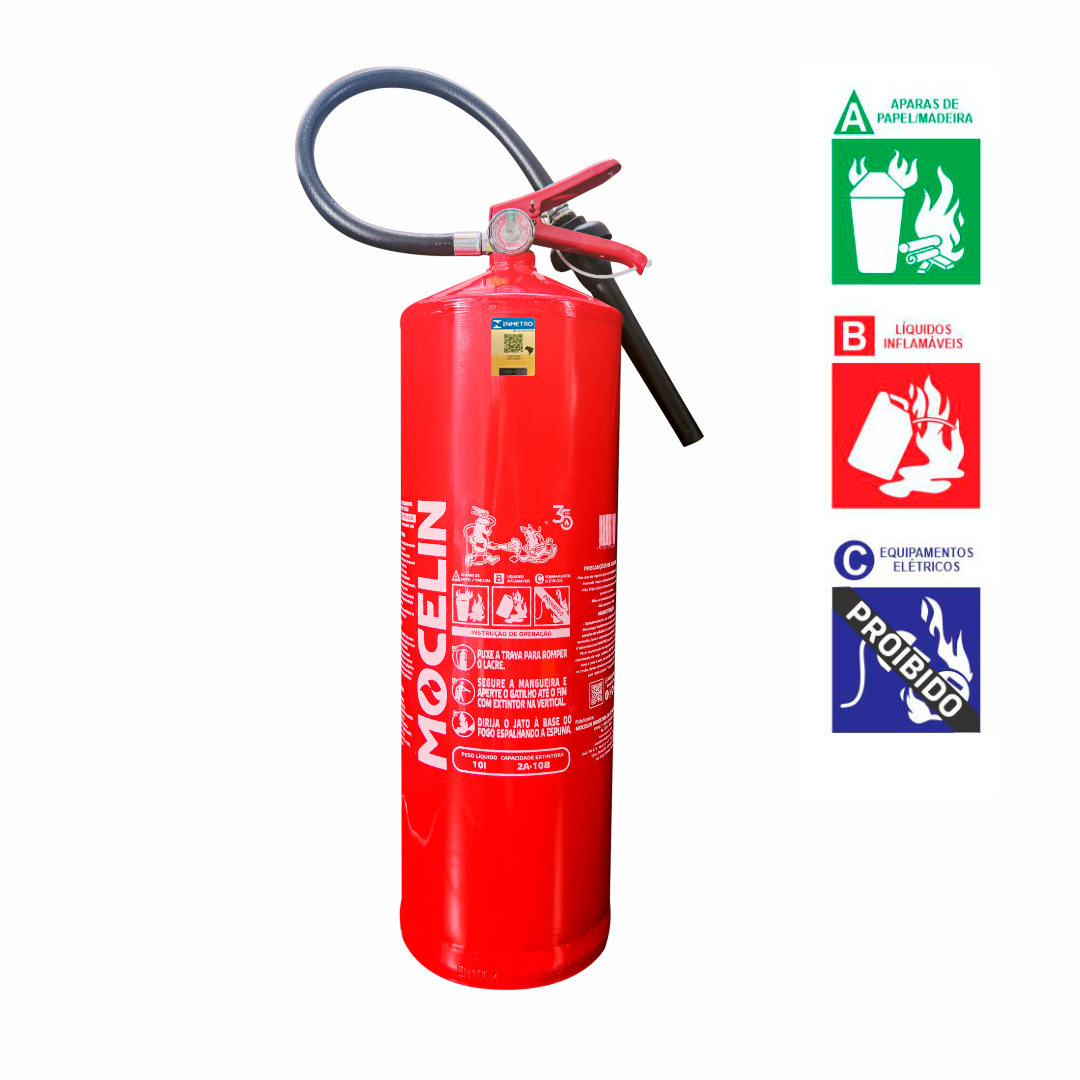 EXTINTOR INDUSTRIAL ESPUMA MECANICA 10L 2A-10B 01 ANO