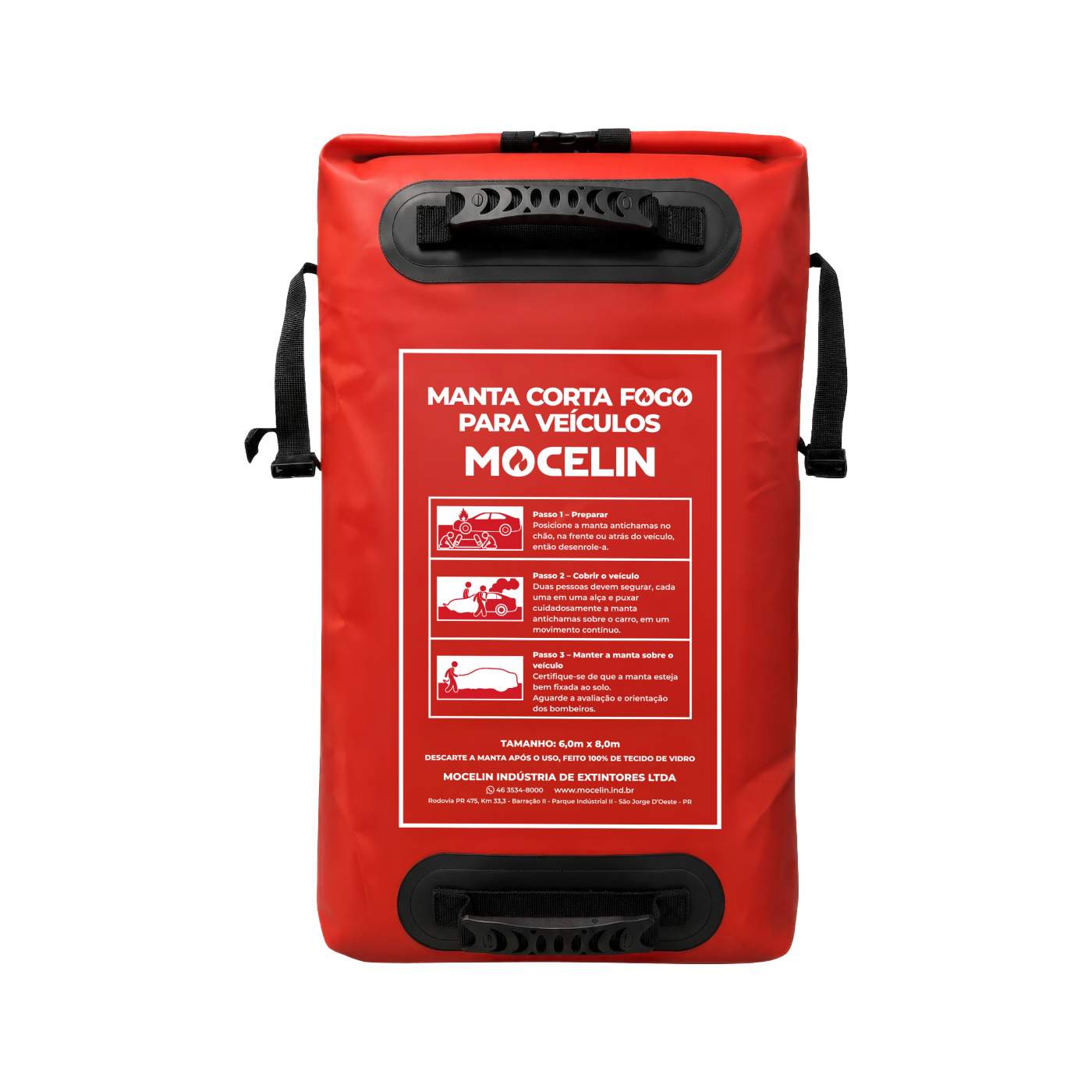 MANTA CORTA FOGO VEICULAR 6M X 8M - MOCELIN