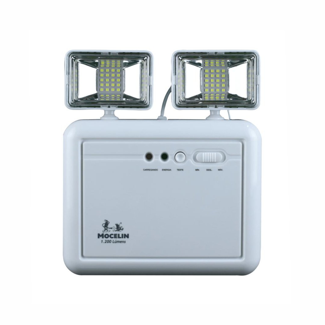 LUMINARIA BLOCO FAROLETE LED 1200 LUMENS MOCELIN