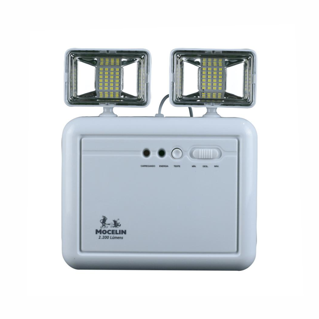 LUMINARIA BLOCO FAROLETE LED 2200 LUMENS MOCELIN