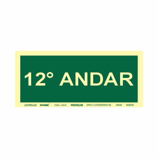 PLACA 12 ANDAR - S17 12