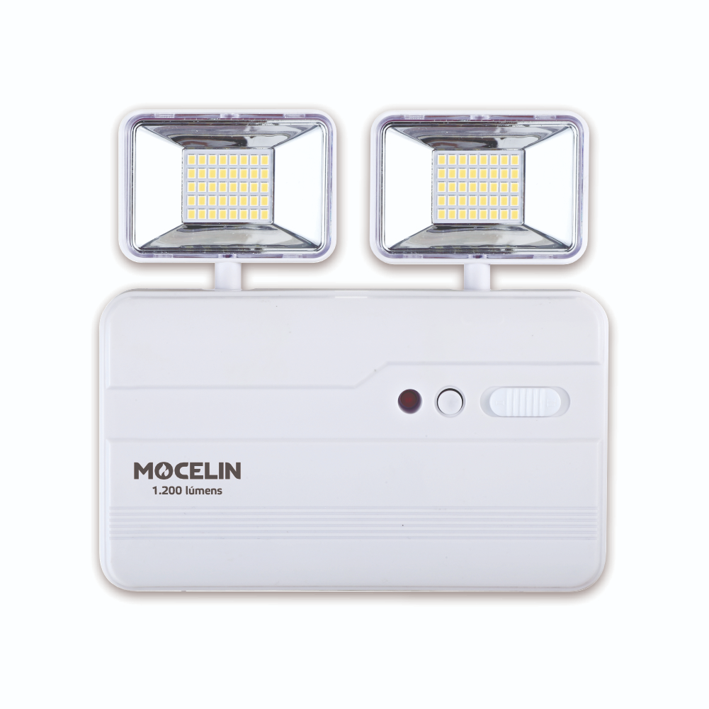 LUMINARIA BLOCO FAROLETE LED 1200 LUMENS COMPACT RETRATIL - MOCELIN