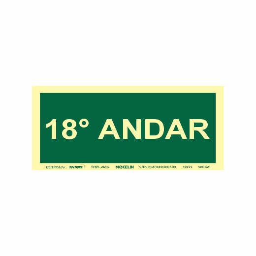 PLACA 18 ANDAR - S17 18