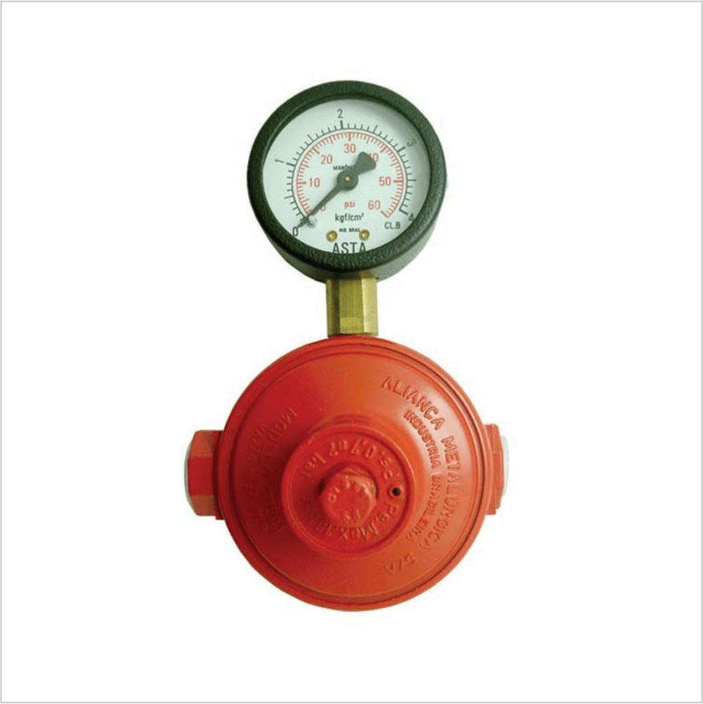 REGULADOR DE GAS 9KG/H - PRIMEIRO ESTAGIO - C/MANOMETRO